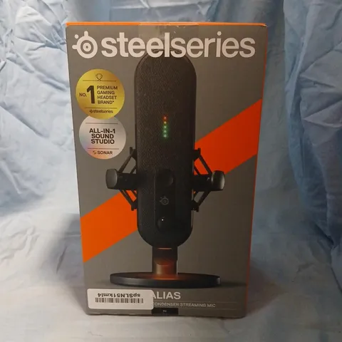 STEELSERIES ALIAS CONDENSER STREAMING MICROPHONE (USB) – BOXED
