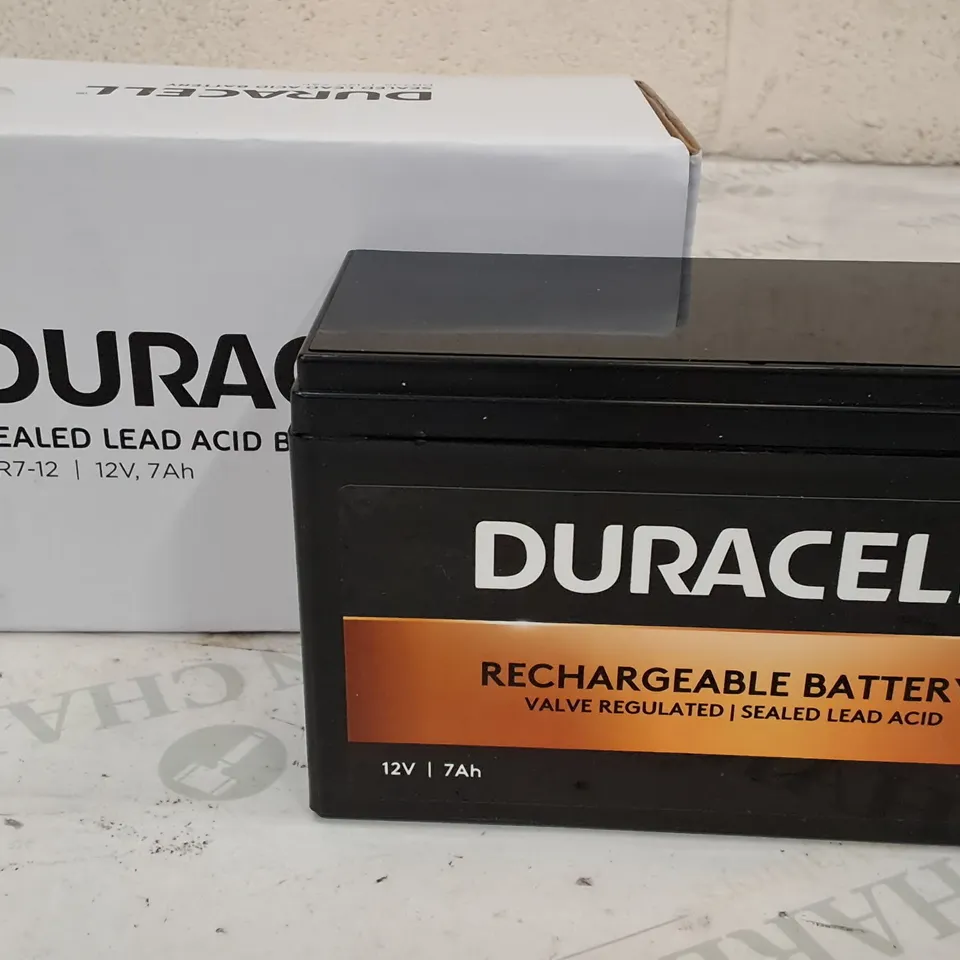 DURACELL SEALED LEAD ACID BATTERY DR7-12 12C 7AH