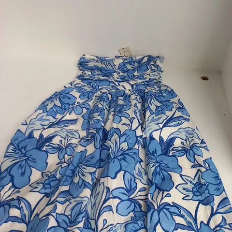 NOBODY'S CHILD DRESS β BLUE FLORAL PRINT, UK SMALL