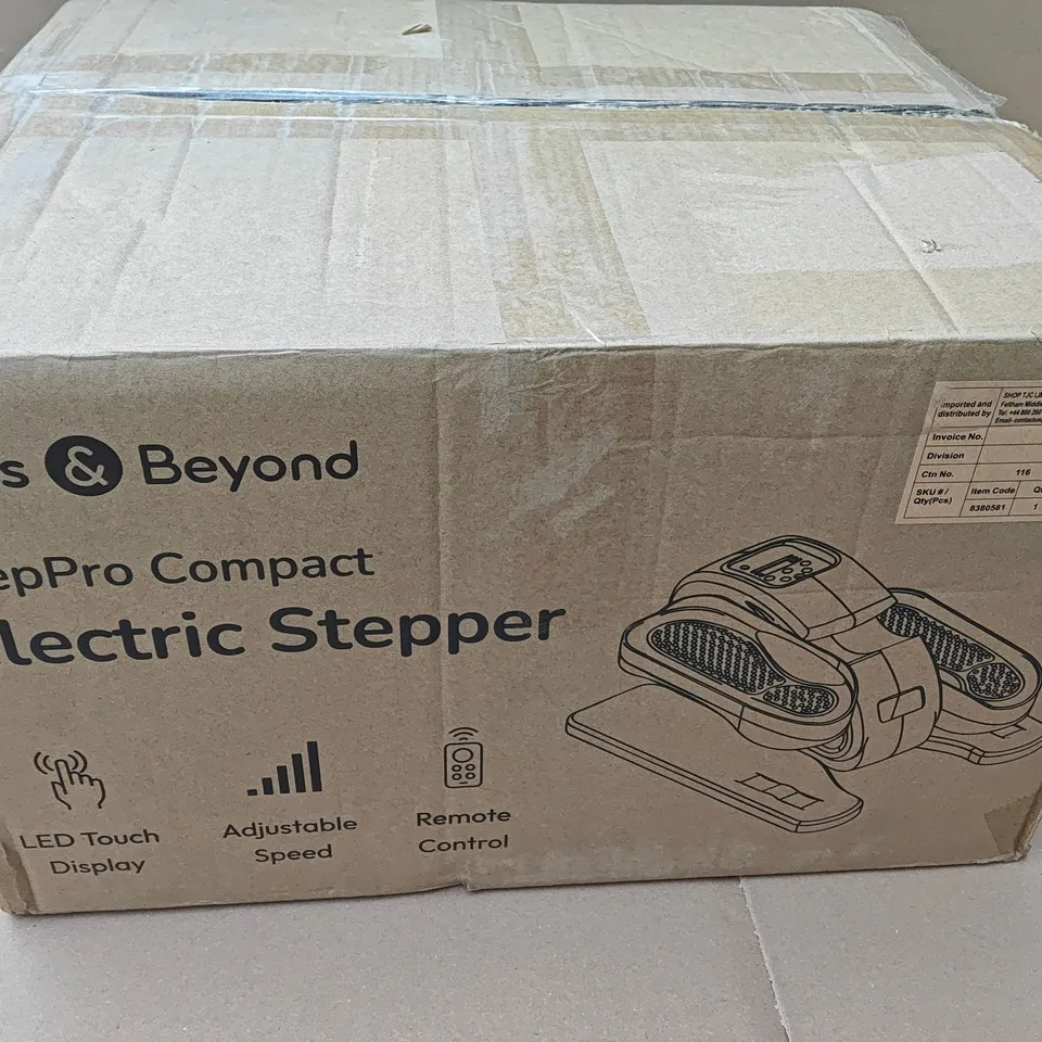 BOXED BLISS & BEYOND STEP PRO COMPACT ELECTRIC STEPPER
