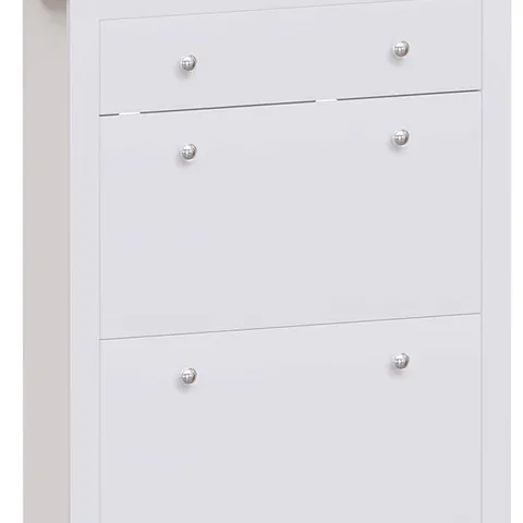 BOXED ARLINGTON SHOE CABINET - WHITE (1 BOX)