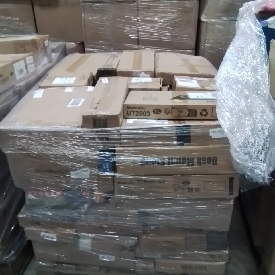 PALLET TO CONTAIN A LARGE QUANTITY OF WALL MOUNTED BRACKETS 