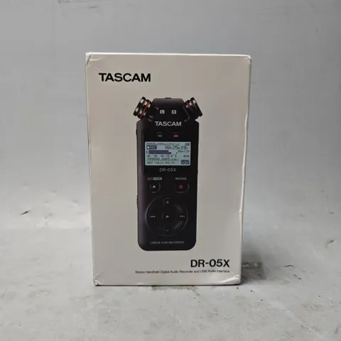 BOXED TASCAM DR-05X DIGITAL AUDIO RECORDER 