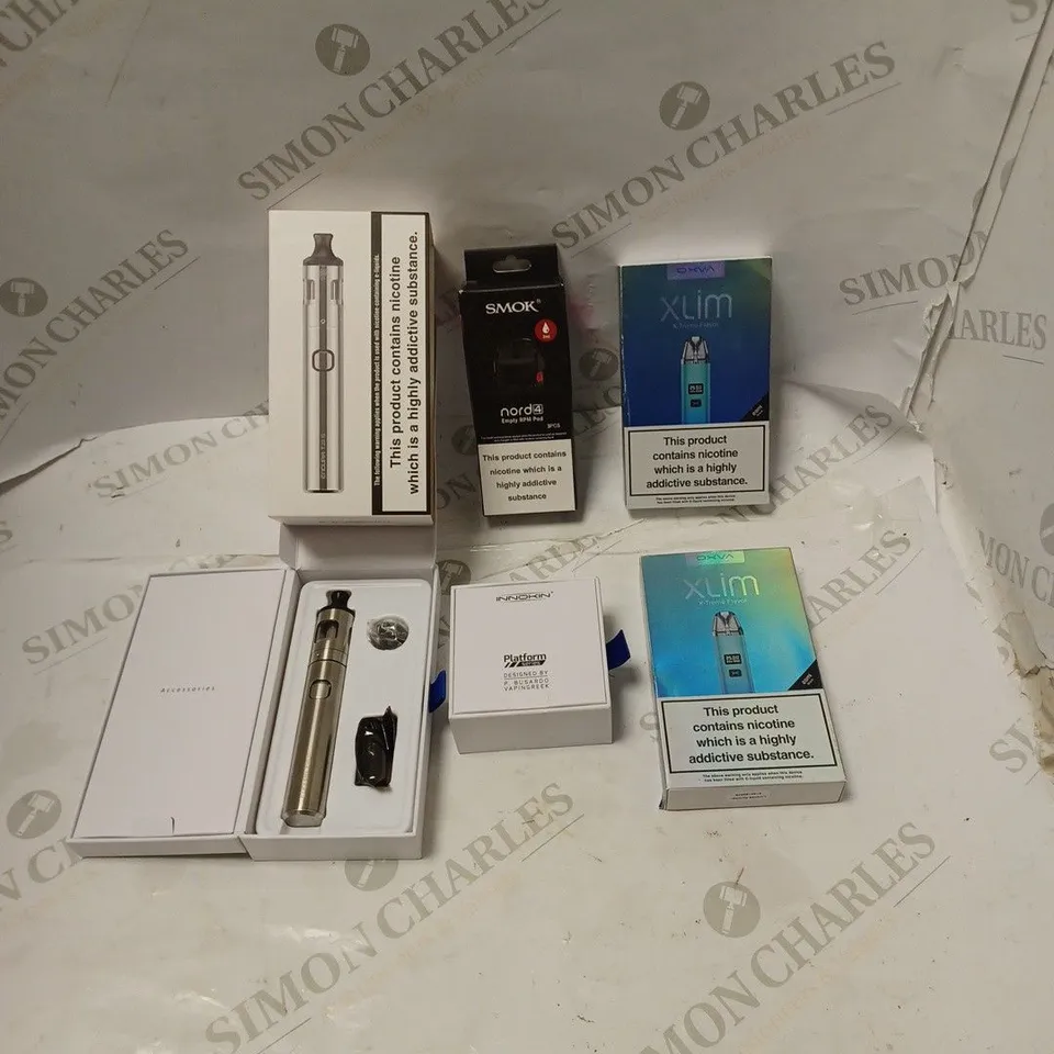 BOXED VAPE KITS INCLUDING INNOKIN ENDURA T20 AND ZENITH PRO. OXVA XLIM X-TREME X2 AND SMOK NORD PODS