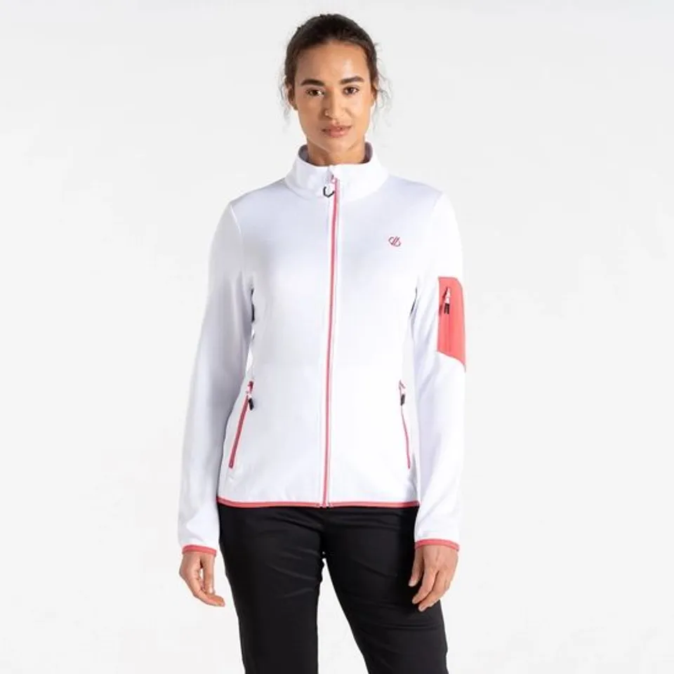 BRAND NEW DARE2B WOMEN'S TORREK MOUNTAIN ZIP THROUGH FLEECE IN WHITE - UK 16