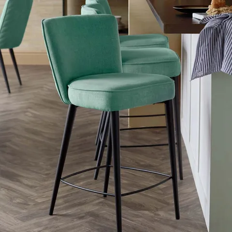 BOXED DANETTI SERENA SAGE GREEN CHENILLE BAR STOOL