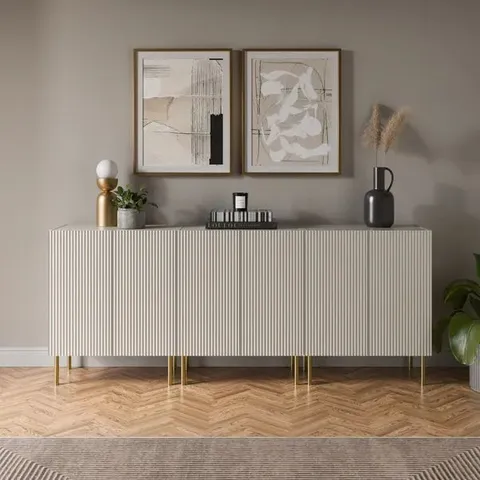 BOXED GEORGI NATURAL EXTRA WIDE SIDEBOARD DESK B1 (3 BOXES)