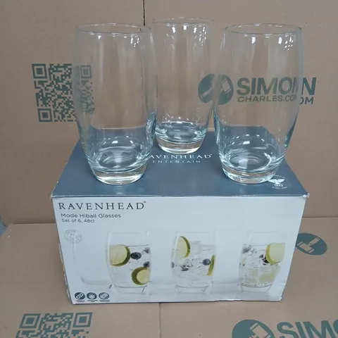 RAVENHEAD MODE HIBALL GLASSES – SET OF 6, 48CL