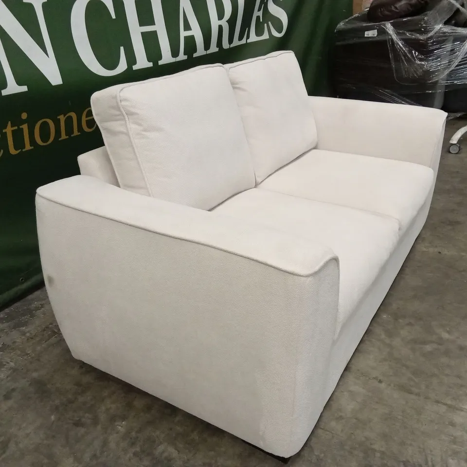 JACKSON-STYLE 2 SEATER FABRIC UPHOLSTERED SOFA 