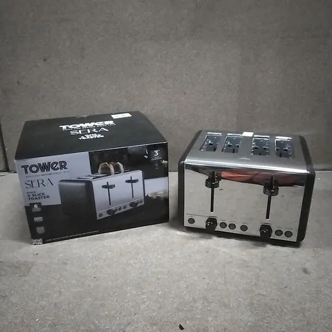 BOXED TOWER SERA 4-SLICE TOASTER