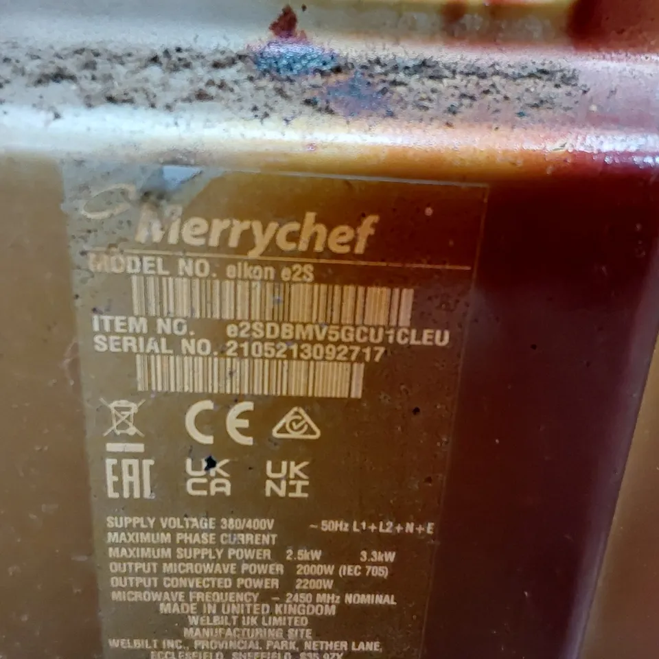 MERRYCHEF EIKON E2S CATALYST HIGH SPEED OVEN