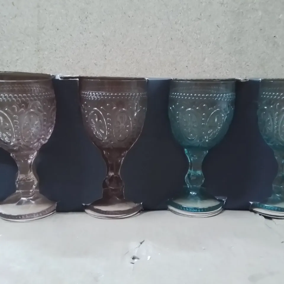 BOXED AADM 4 PEICE 200ML GLASS TUMBLERS