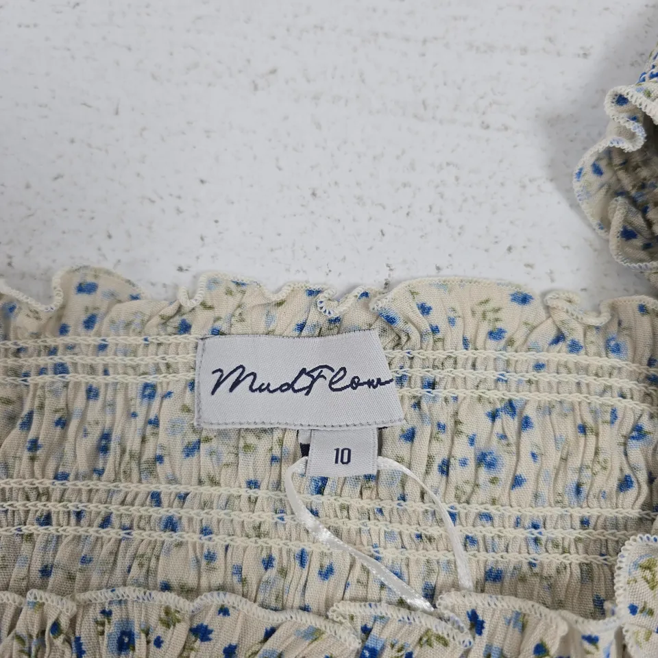 MUDFLOWER FLORAL PRINT DRESS, UK SIZE 10