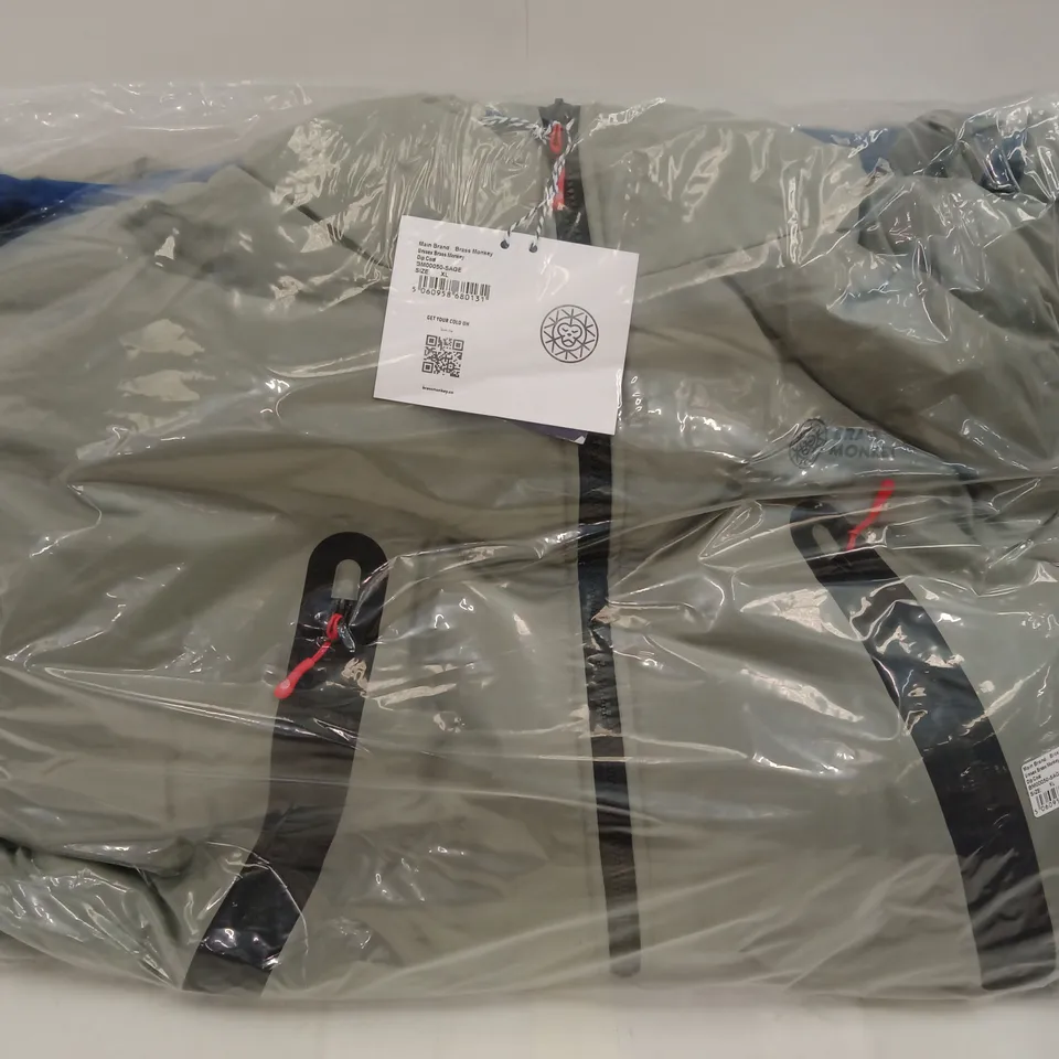 BRAND NEW BAGGED BRASS MONKEY UNISEX DIP COAT, BM00050-SAGE // SIZE: XL