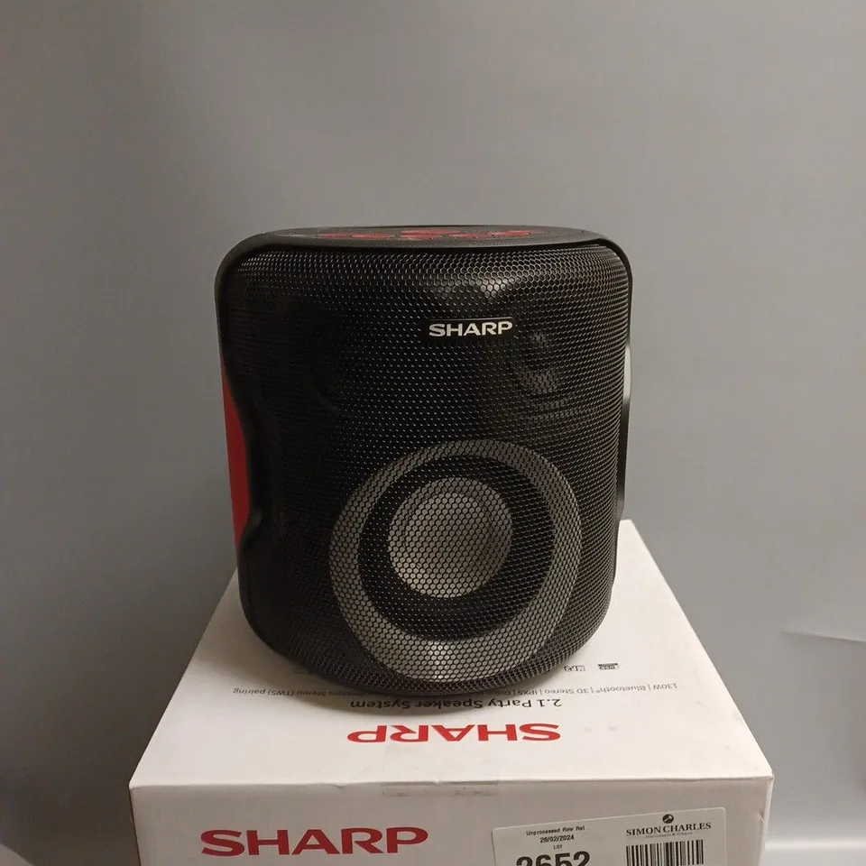 BOXED SHARP 2.1 PARTY SPEAKER SYSTEM 