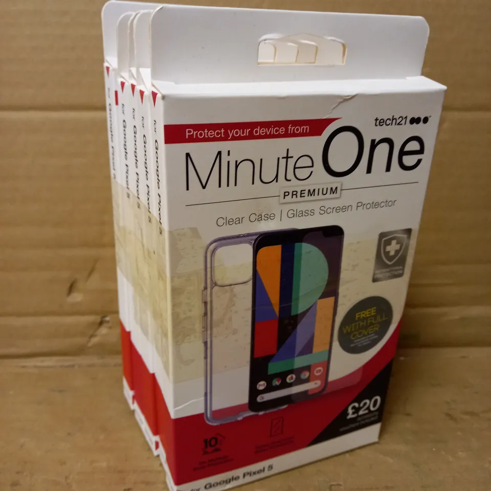MINUTE ONE PREMIUM PHONE CLEAR CASE - FOR GOOGLE PIXEL 5