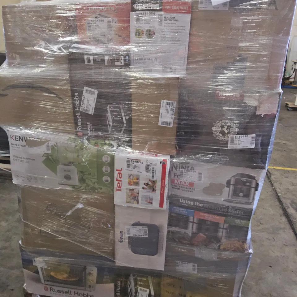 PALLET OF APPROXIMATELY 36 UNPROCESSED RAW RETURN HOUSEHOLD AND ELECTRICAL GOODS TO INCLUDE;