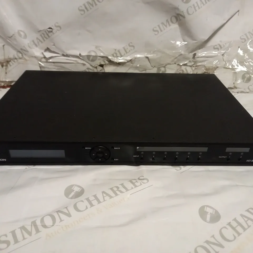 CRESTRON HD-MD6X2-4K-E 6-INPUT 4K/60 SIGNAL 6507489 W/ AC 