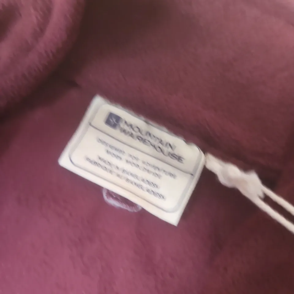 MOUNTAIN WAREHOUSE CAMBER FLEECE II IN BURGUNDY - XL