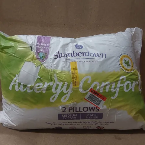 BAGGED PAIR OF SLUMBERDOWN PILLOWS