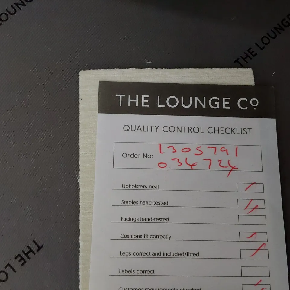 QUALITY BRITISH MADE LOUNGE Co EASY CHAIR NATURAL FABRIC