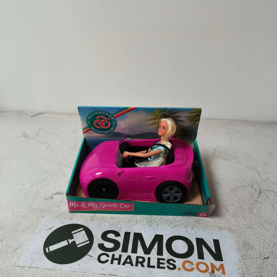ME & MY SPORTS CAR – PINK TOY CAR WITH DOLL, BOXED (BOULEVARD BOUTIQUE)
