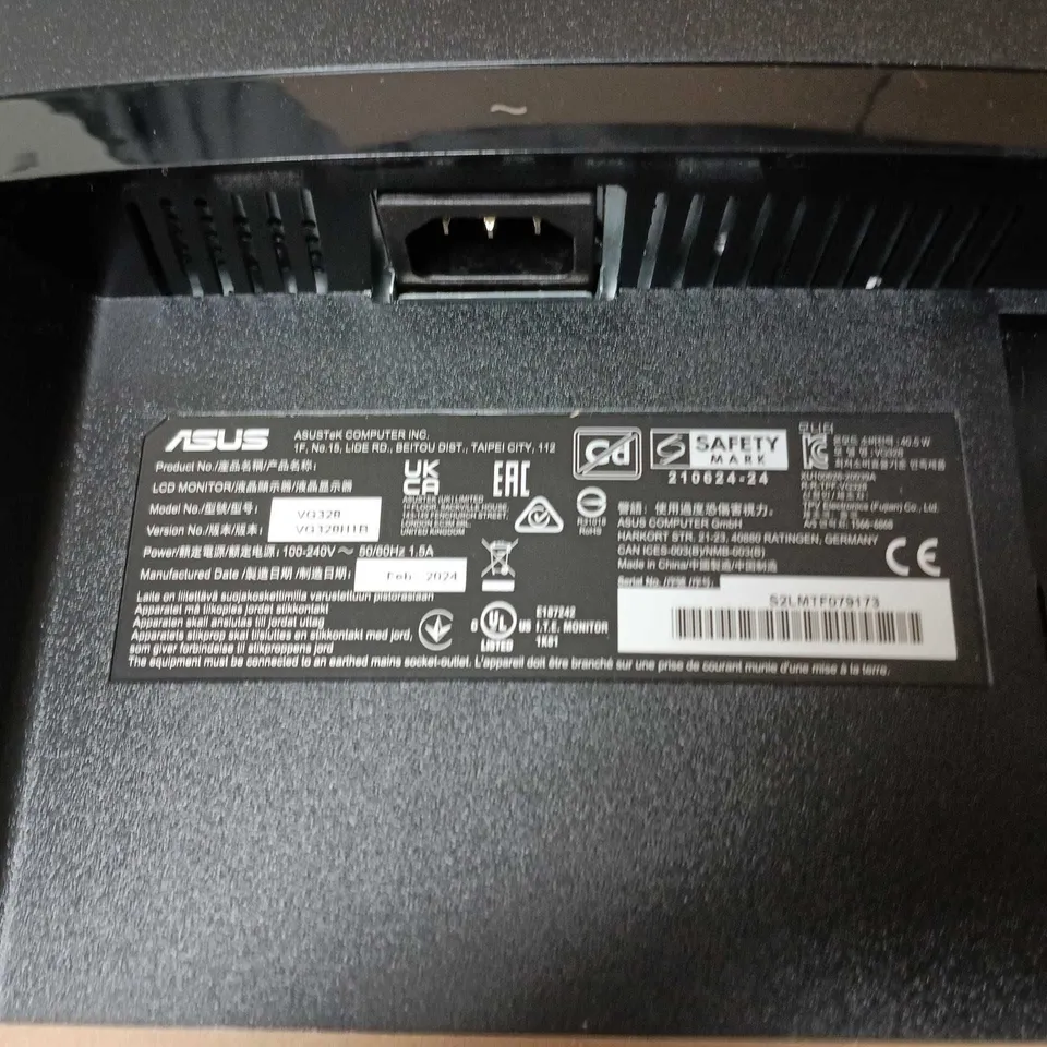 ASUS CURVED LCD MONITOR - MODEL VG328H1B