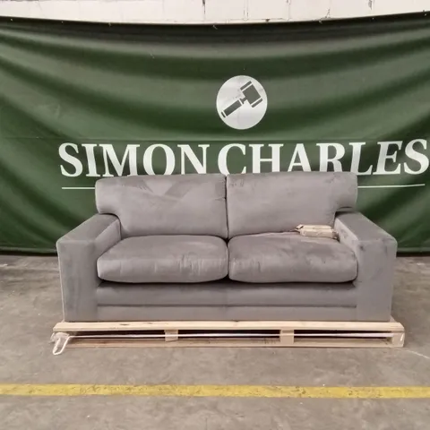 MANHATTAN 3 SEATER SOFA, GREY HOUSE VELVET