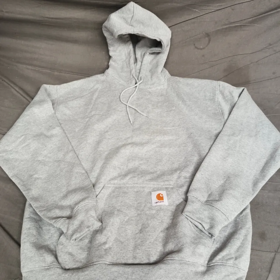 CARHARTT LONG SLEEVE HOODIE IN GREY - XL