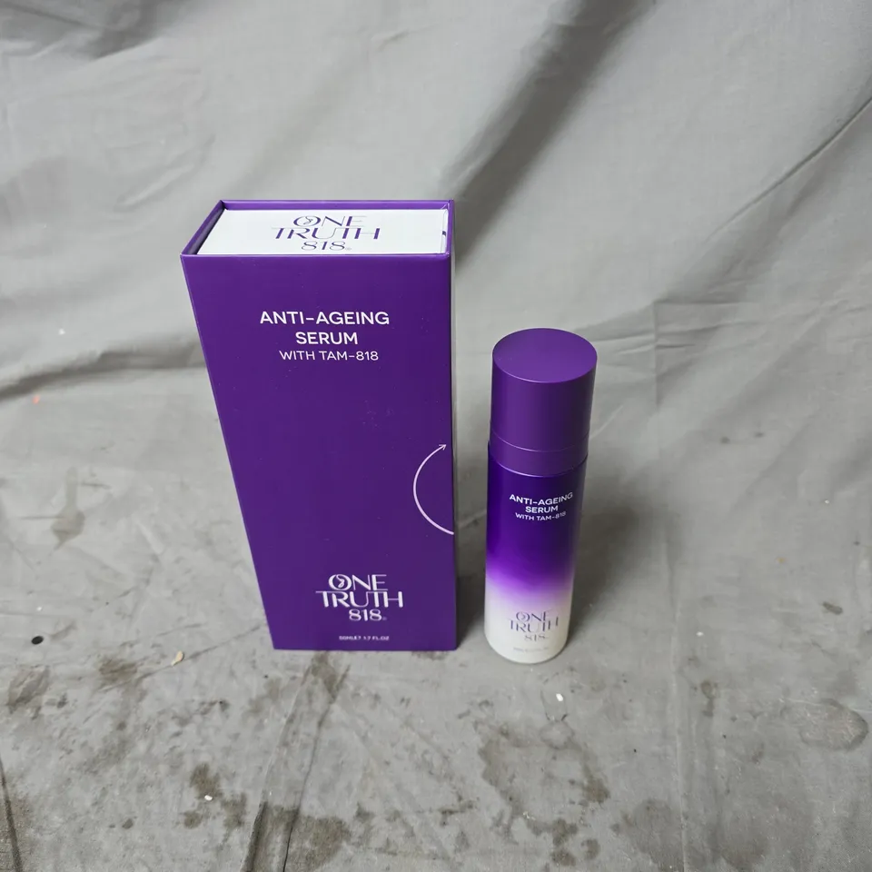 ONE TRUTH ANTI AGEING SERUM WITH TAM 818 50ML BOXED