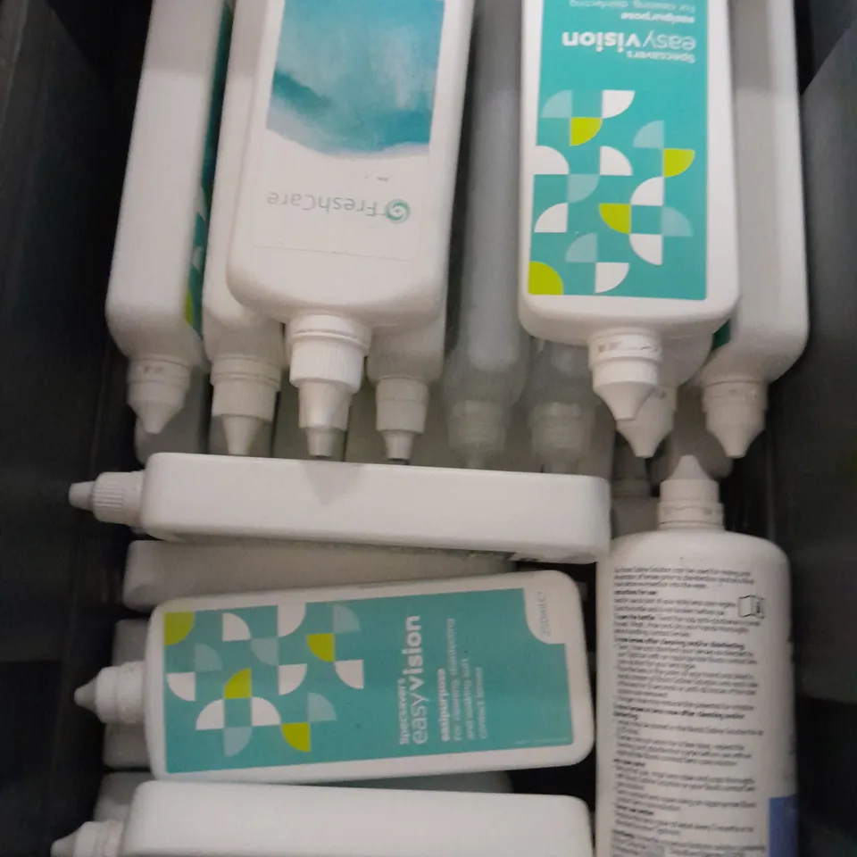 APPROXIMATELY 20 ASSORTED CONTACT LENS SOLUTIONS - COLLECTION ONLY