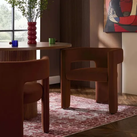 BOXED DUSK QUINN CHAIR - TERRACOTTA (1 BOX)