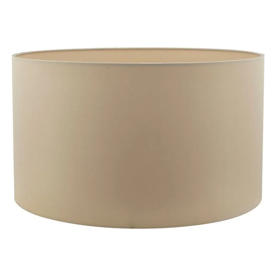 40cm SILK/SHANTUNG DRUM LAMPSHADE - TAUPE