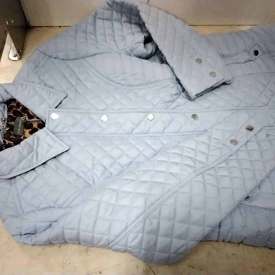 BOX CONTAINING RUTH LANGSFORD BLUE JACKET  SIZE 20 , 9PCS 