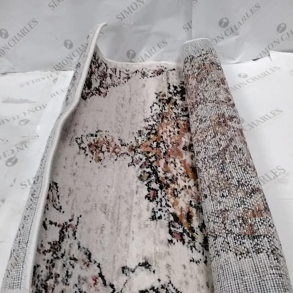 BRAND NEW PACO HOME CREAM HERBETE RUG SIZE 60CM X 120CM