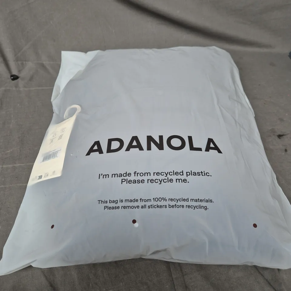 ADANOLA NECK PUFFER JACKET – CHOCOLATE BROWN – SIZE M 