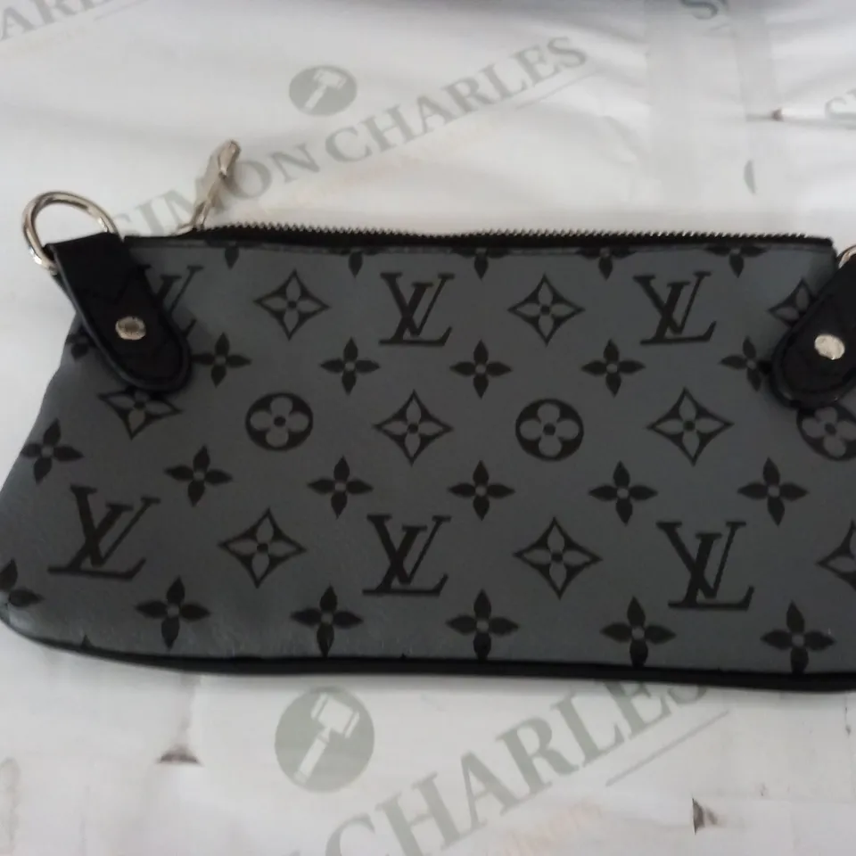 LOUIS VUITTON 3 PIECE BAG AND PURSE SET IN DARK GREY/BLACK
