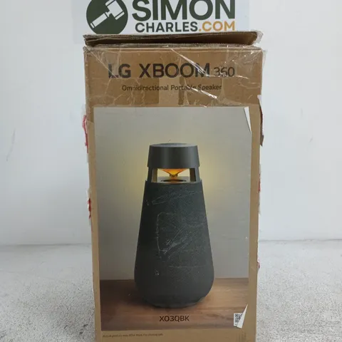 LG XBOOM 360 OMNIDIRECTIONAL PORTABLE SPEAKER – BOXED