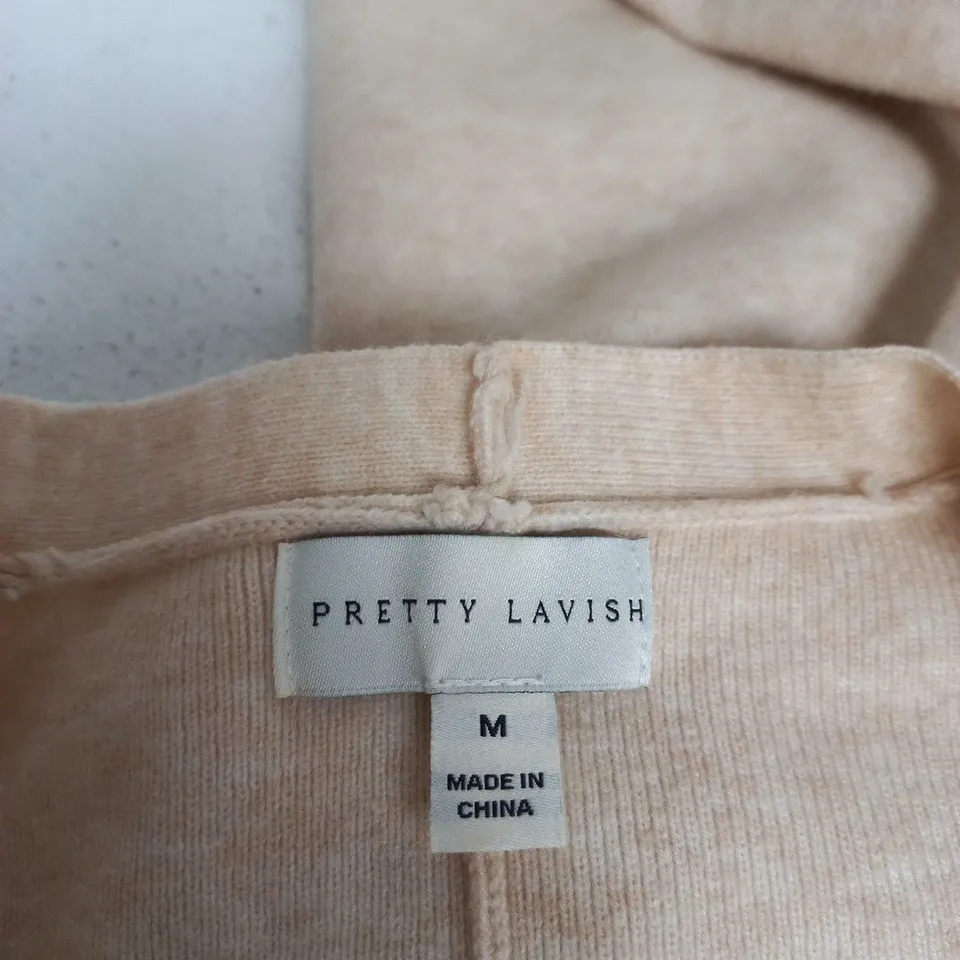 PRETTY LAVISH BEIGE KNIT CARDIGAN – UK M (MADE IN CHINA)