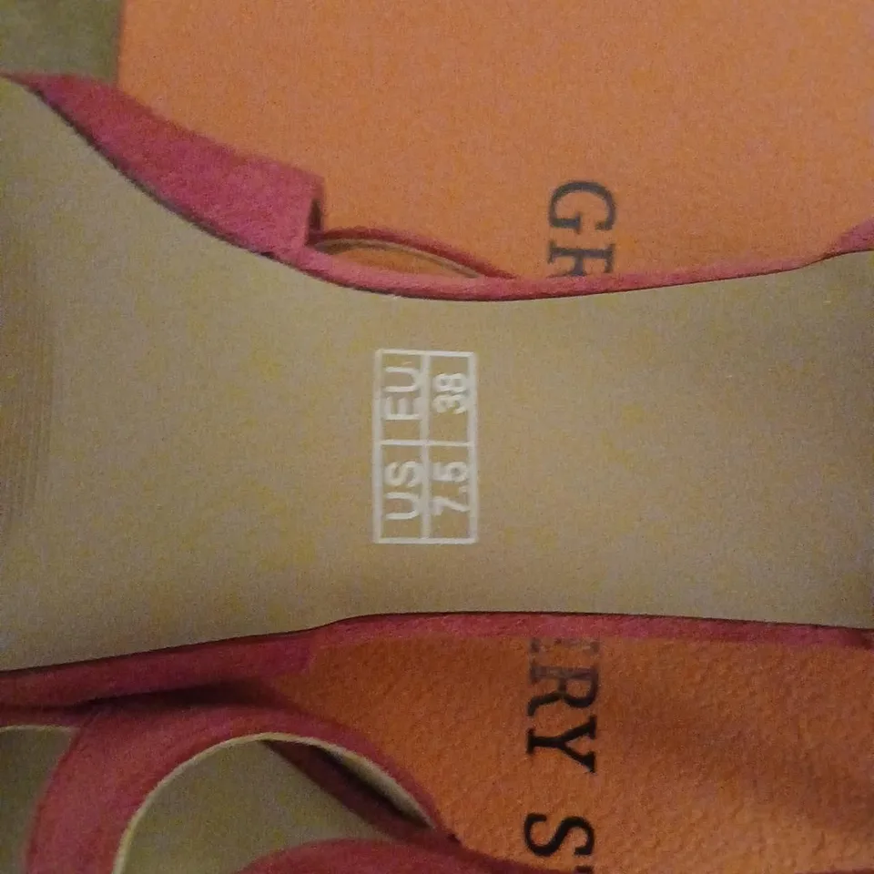 GRACE PINK SUEDE POINTED-TOE SANDALS WITH ANKLE STRAP – WOMEN'S SIZE EU 38