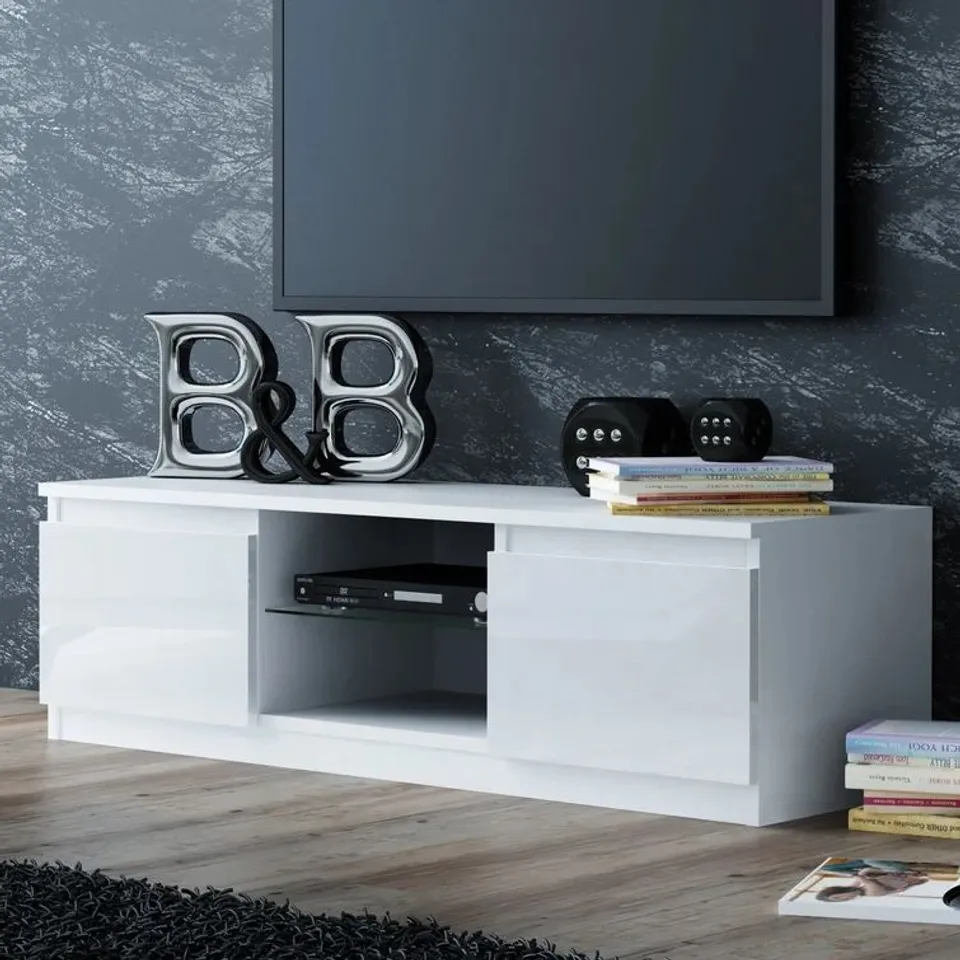 BOXED ABRIL TV STAND FOR UP TO 50INCH SETS