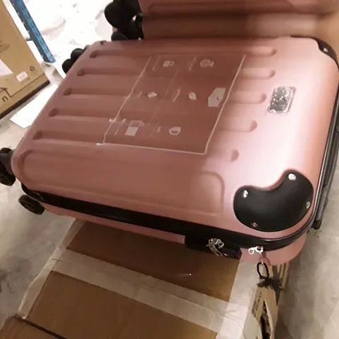 UNBOXED KEPLIN LUGG SMALL SIZE TRAVEL LUGGAGE WITH WHEELS PINK COLOUR