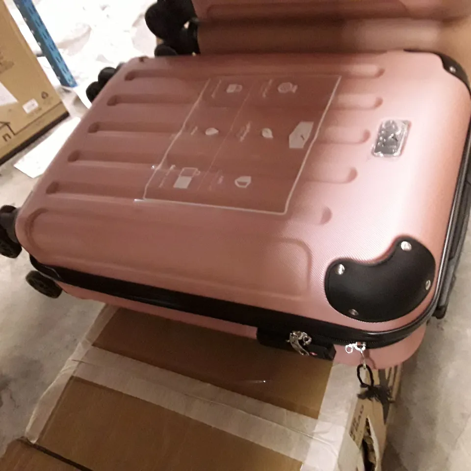 UNBOXED KEPLIN LUGG SMALL SIZE TRAVEL LUGGAGE WITH WHEELS PINK COLOUR