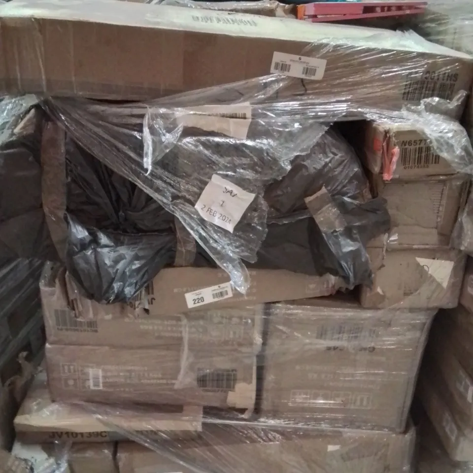 PALLET CONTAINING FURNITURE PARTS CABINETS ECT.