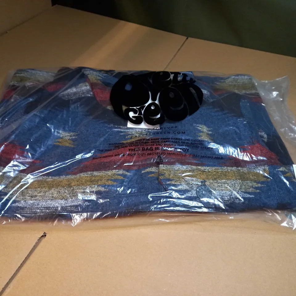PACKAGED PRETTYGREEN MULTI NAVAJO HOODY - SMALL