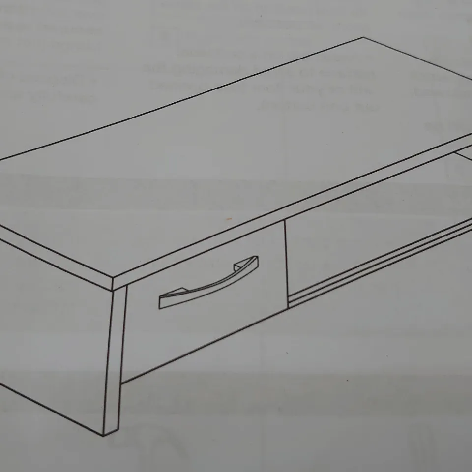 BRAND NEW BOXED VENICE WHITE TV UNIT (1 BOX)