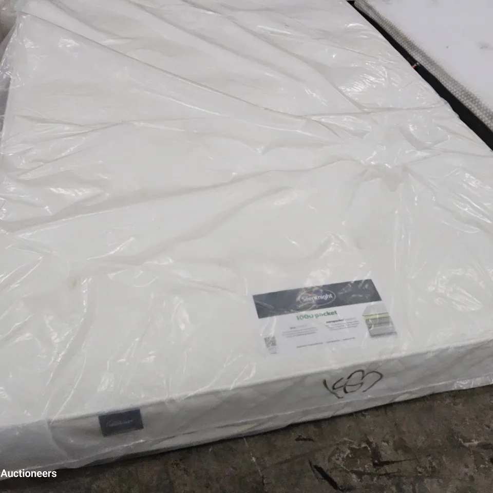 QUALITY BAGGED 4'6" DOUBLE SILENTNIGHT 1000 POCKET MATTRESS 