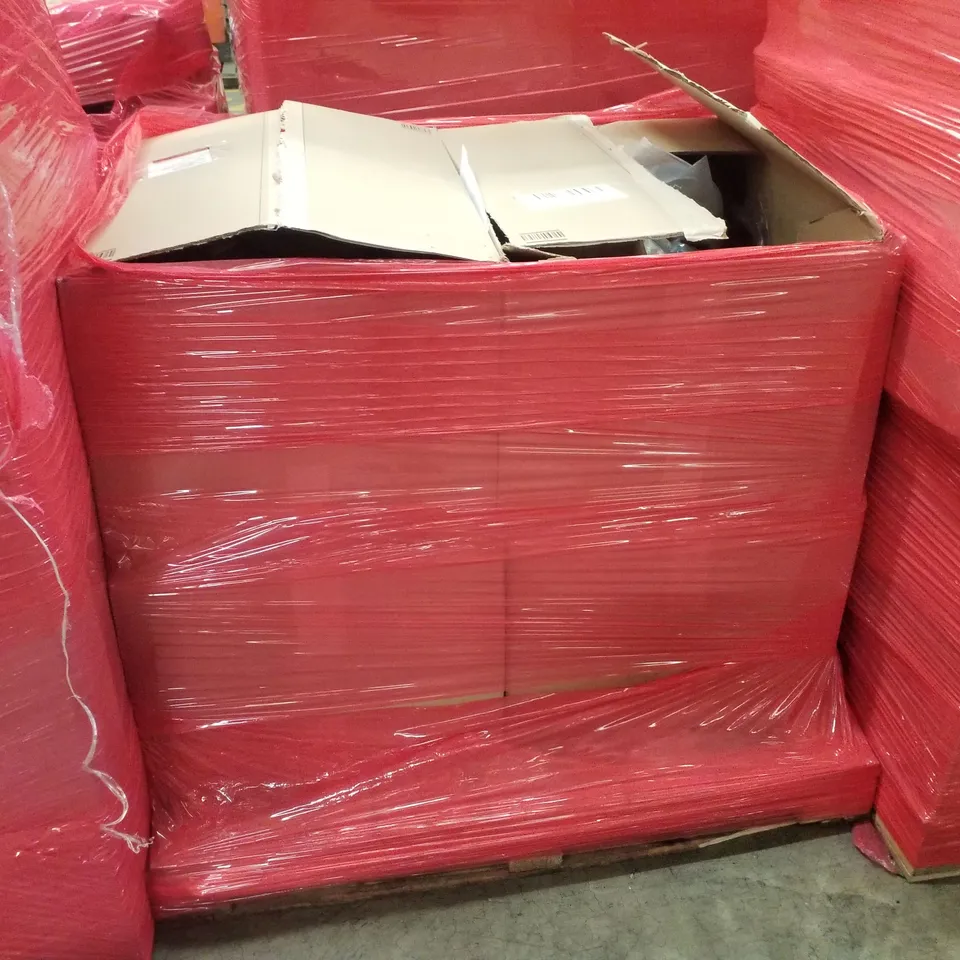 PALLET CONTAINING ASSORTED PRODUCTS INCLUDING 24" MONITOR, FISHING CAR TOY, SPORTS TOWEL, DAILY DAIRY, FOLDING EGG POACHER & BEACH SUN HAT