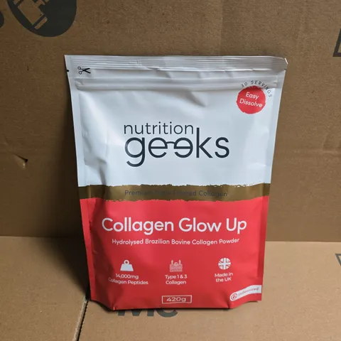 NUTRITION GEEKS COLAGEN GLOW UP UNFLAVOURED - 420G