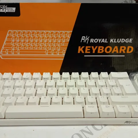 BOXED ROYAL KLUDGE WHITE KEYBOARD